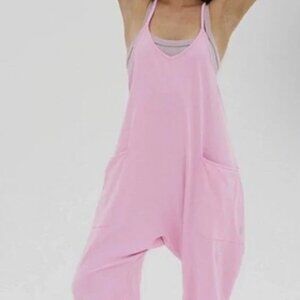Free People hotshot onesie pink xs